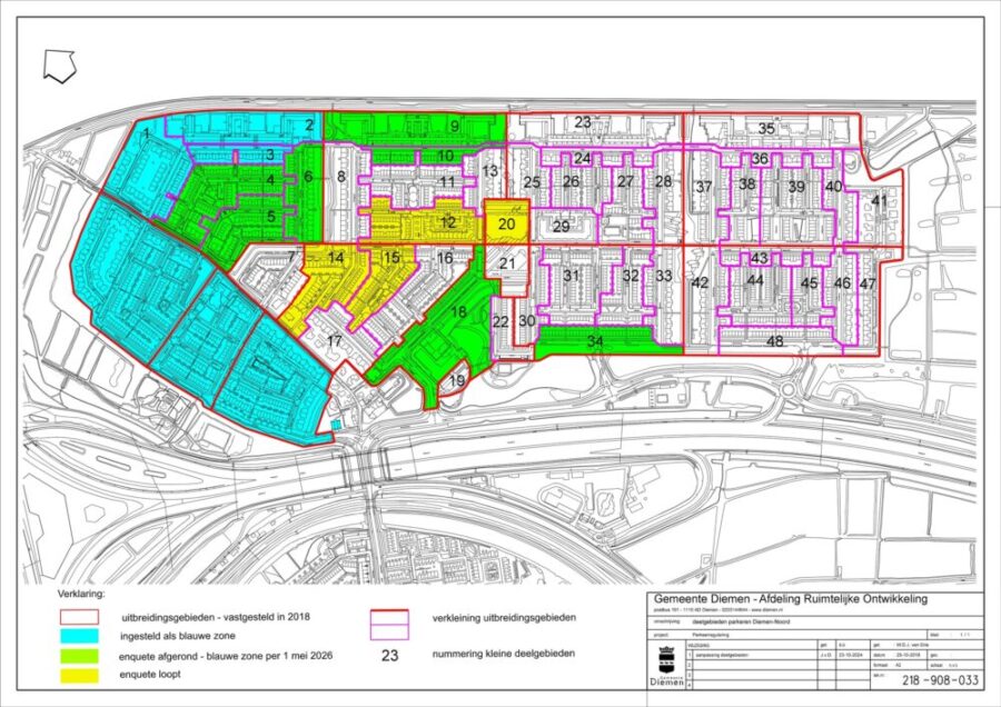 Diemen schept parkeerellende met lappendeken blauwe zones