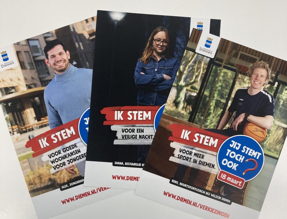 Diemen wil meer mensen naar de stembus trekken