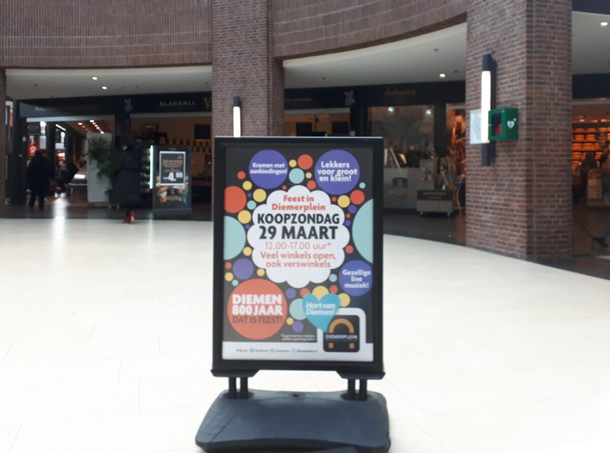 Winkelcentrum Diemerplein houdt Diemen800 koopzondag